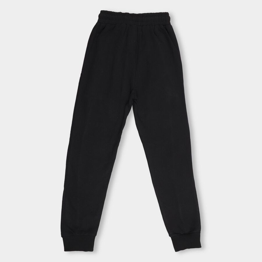 Boys' Jet Black Jogger Pyjama, Black, large image number null