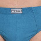 Cotton Solid Brief, Teal Blue, small