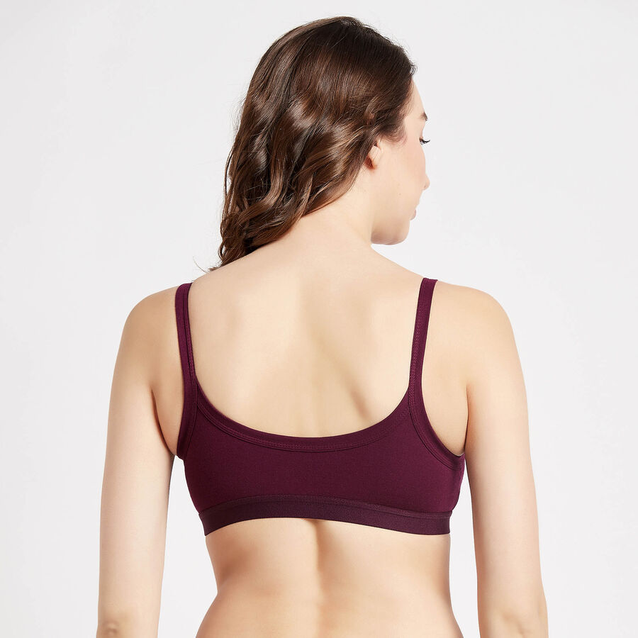 Half Lace Padded Bra, रस्ट, large image number null