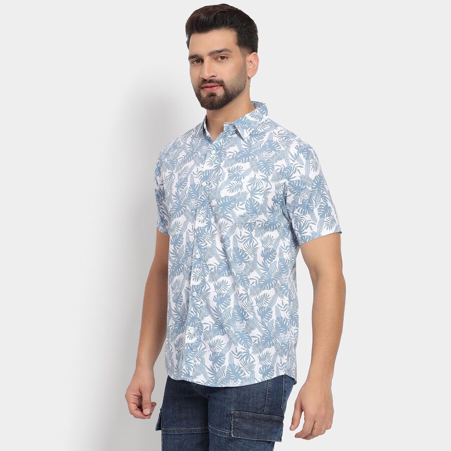 Men's 100% Cotton Casual Shirt , हल्का नीला, large image number null