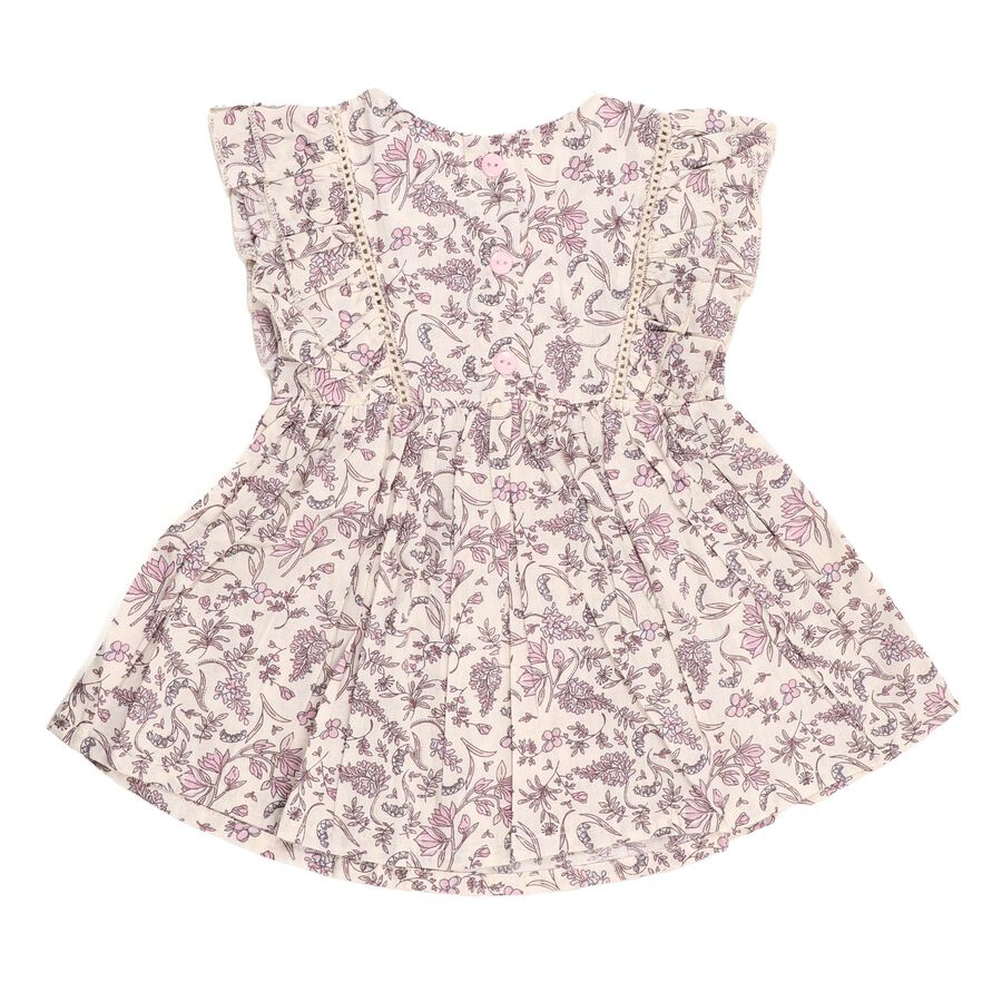 Infants' 100% Cotton Frock, गहरा पीला, large image number null