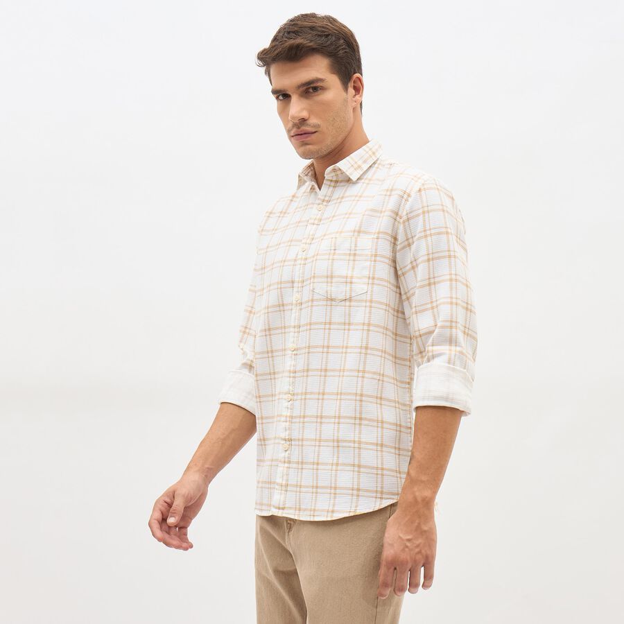 Men's Casual Shirt, Beige, large image number null