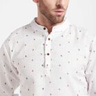 Printed Regular Kurta, सफ़ेद, small image number null