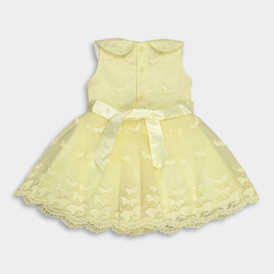Infant Girl's Frock, पीला, large image number null