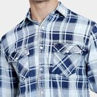 Men's 100% Cotton Casual Shirt , Light Blue, small image number null