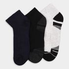 Men's Socks (Pack of 3), मिश्रित हल्का ग्रे, small