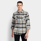 Men's 100% Cotton Casual Shirt, Dark Grey, small image number null