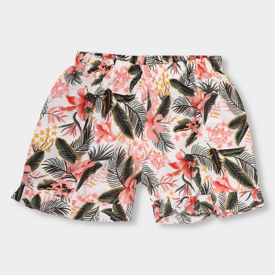 Girls' Shorts, Off White, large image number null
