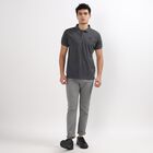 Men's 100% Cotton Slim Fit Casual Trousers, Light Grey, small image number null