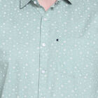 Cotton Printed Casual Shirt, Light Green, small image number null