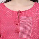 Ladies' Kurta , रानी (फ्यूशिया), small image number null