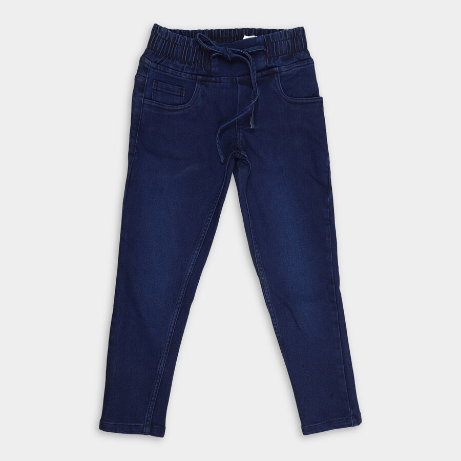 Girls' Jeans, Mid Blue, large image number null