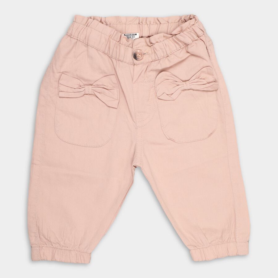 Infants' 100% Cotton Cotton Trousers , Pink, large image number null