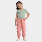 Girls Pink Jogger Butterfly Applique Pyjama, हल्का गुलाबी, small