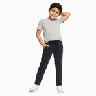 Boys' Dark Charcoal Black Slim Fit Jogger Jeans, गहरा ग्रे, small image number null