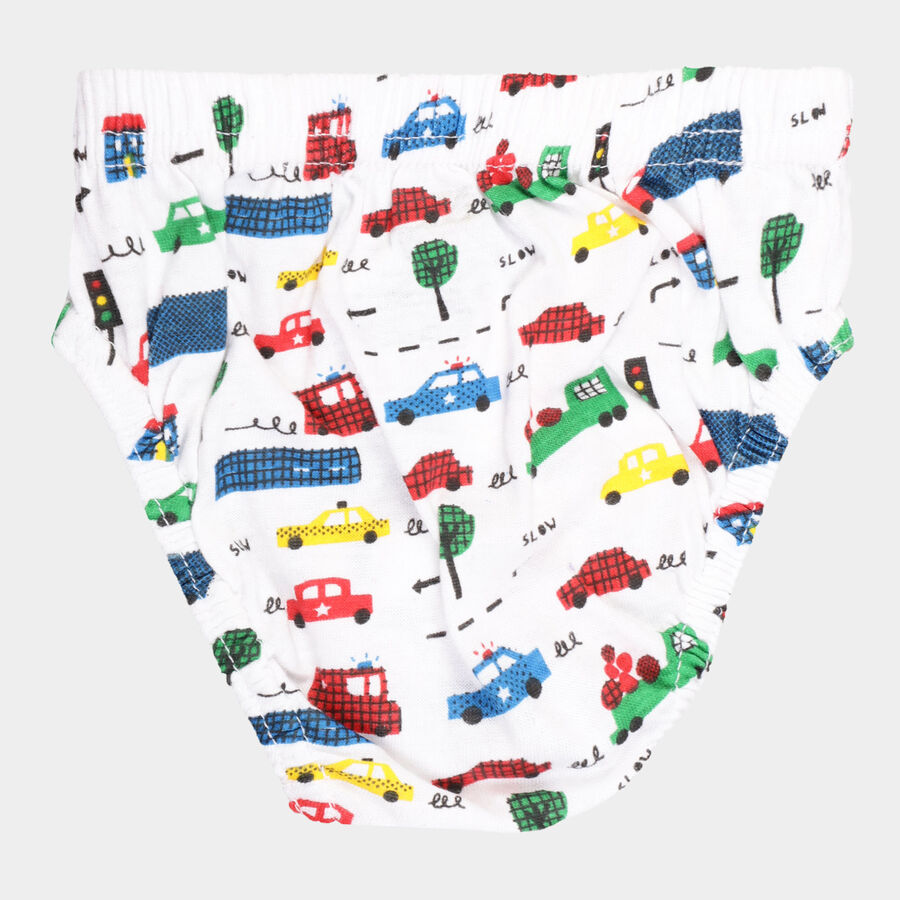 Boys Cotton All Over Print Brief, Red, large image number null