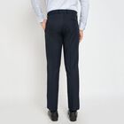 Men's Slim Fit Formal Trousers, नेवी ब्लू, small image number null