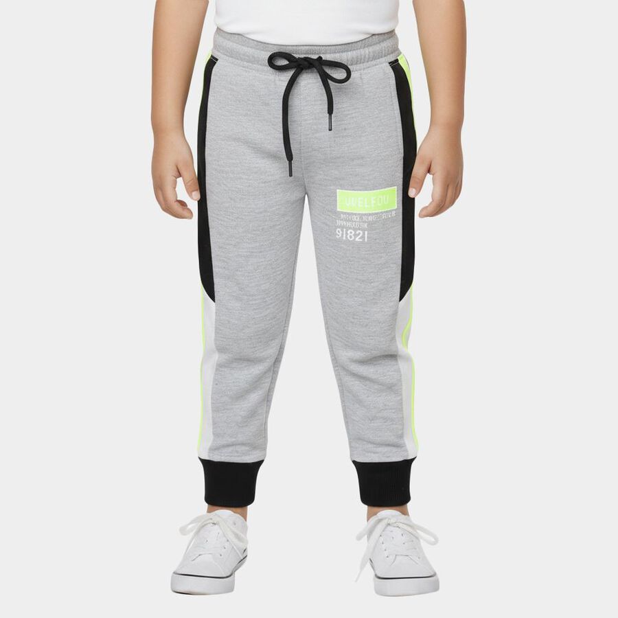 Boys' Light Grey Contrast Panel Pyjama, Light Grey, large image number null