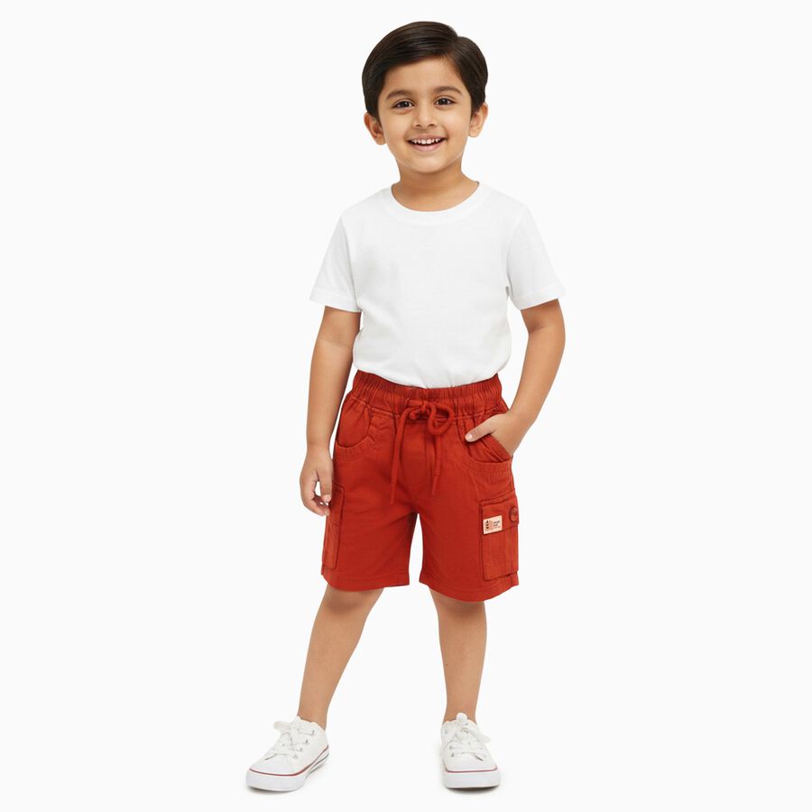 Boys' Bermuda, रस्ट, large