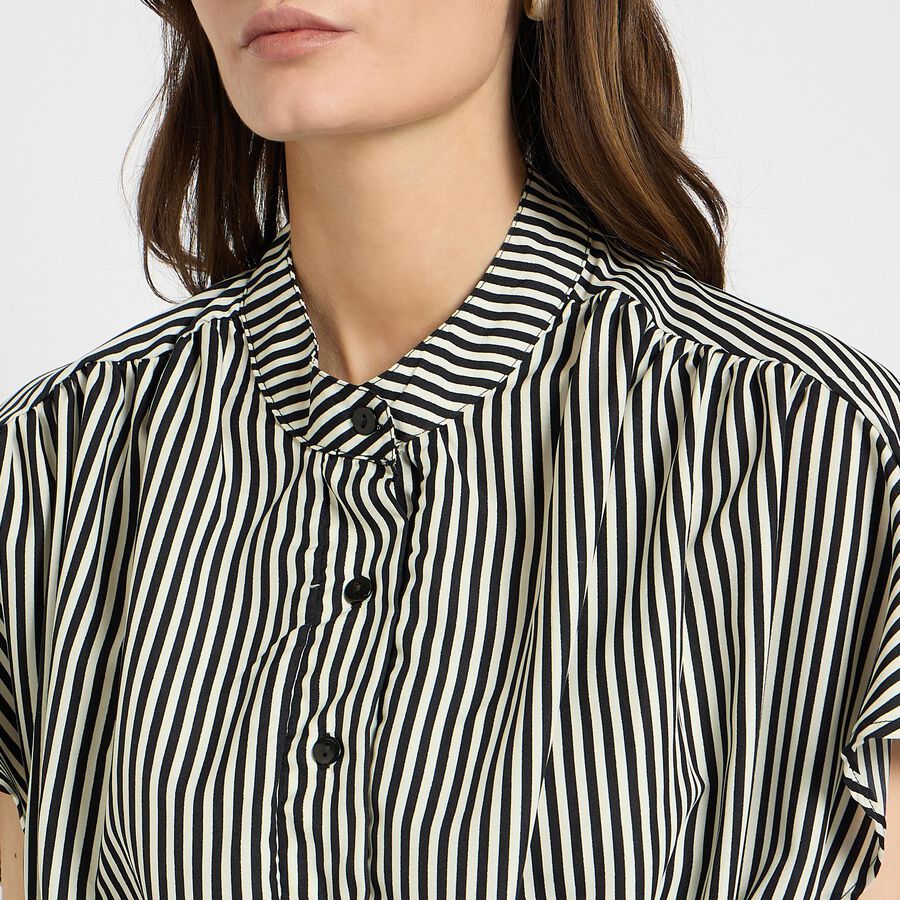 Ladies'  Stripes Shirt, Black, large image number null