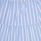 Infant Girls' 100% Cotton Frock , हल्का नीला, small