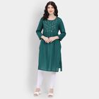 Ladies' Kurta , गहरा हरा, small image number null