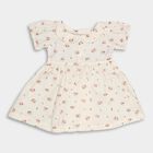 Infant Girls' 100% Cotton Frock, White, small image number null