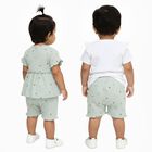 Infants' 100% Cotton Short Set, Light Green, small image number null