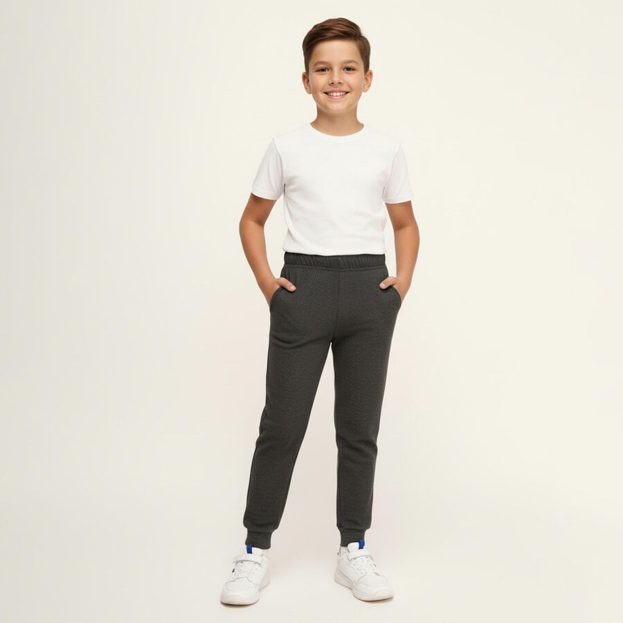 Boys Charcoal Grey Thermal Lower, चारकोल, large image number null
