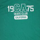 Boys' Dark Green Round Neck Casual T-Shirt, Dark Green, small