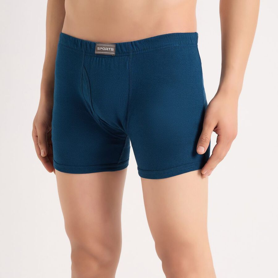 Men's Cotton Trunk, Teal Blue, large image number null