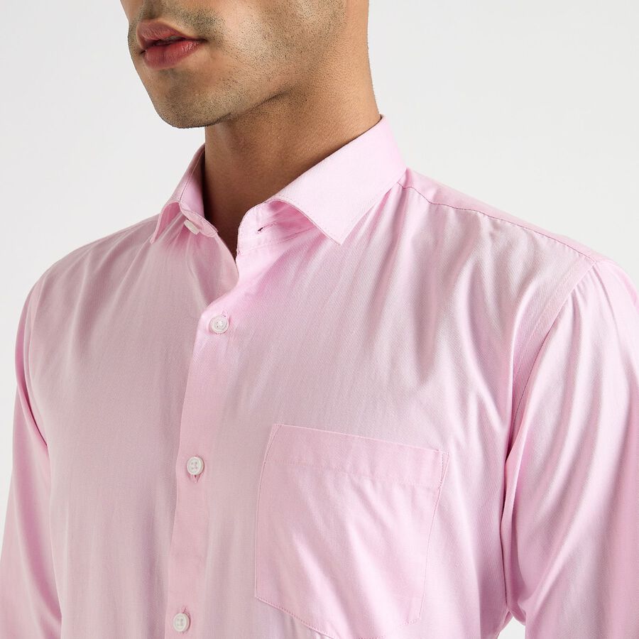Men's 100% Cotton Formal Shirt, गुलाबी, large image number null