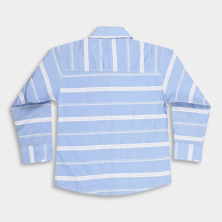 Boys' Cotton Casual Shirt, Light Blue, large image number null