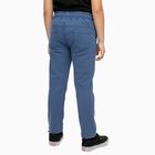 Boys' Muted Steel Blue Regular Fit Elastic Waist Jeans, हल्का नीला, small image number null