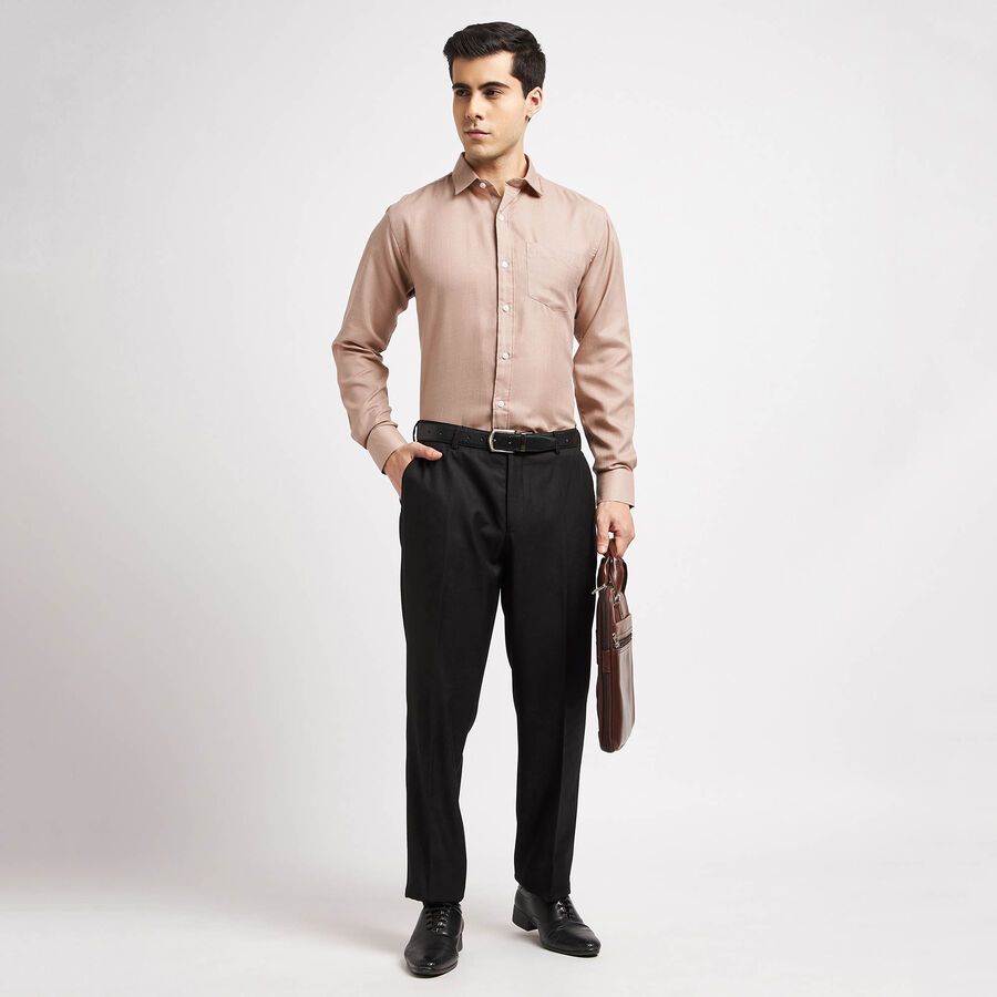 Solid Formal Shirt, Beige, large image number null