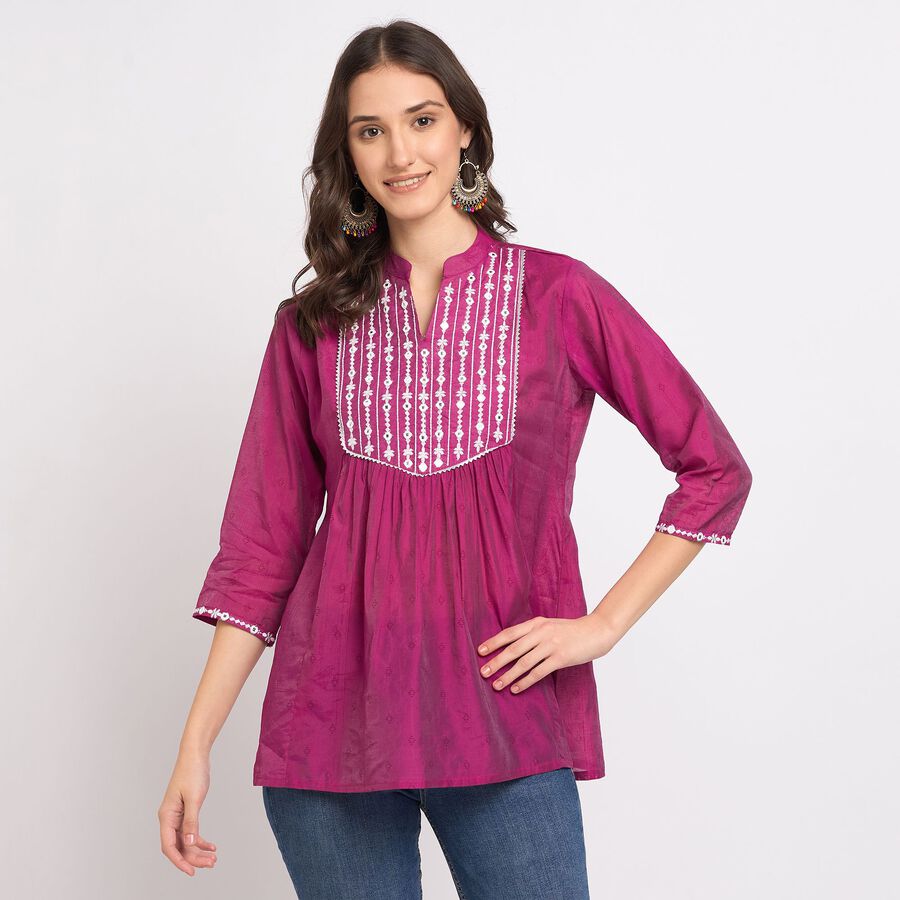 Ladies' Kurta, Purple, large image number null