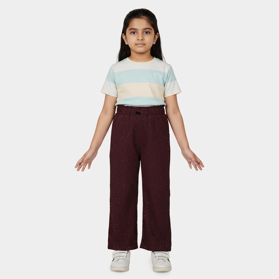 Girls' Pyjama, Wine, large