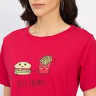 Ladies' Round Neck T-Shirt, Fuchsia, small image number null