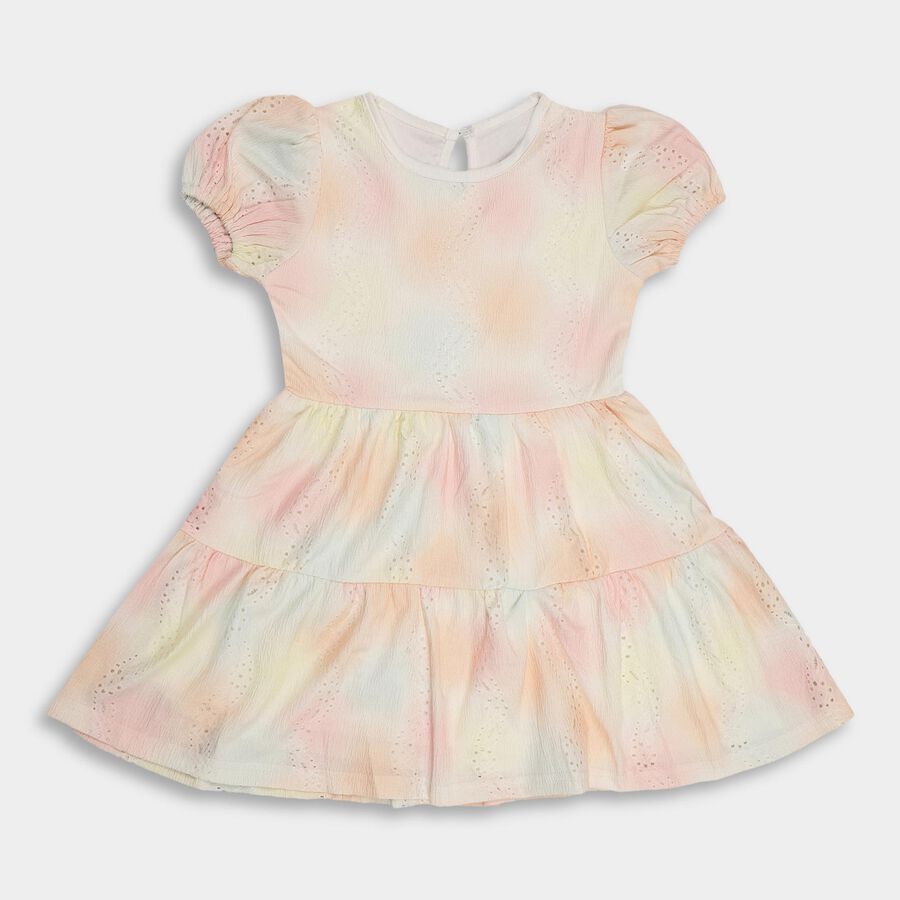 Girls' Frock, Off White, large