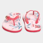 Womens Printed Sliders, गुलाबी, small image number null