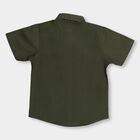 Infants' 100% Cotton Mandarin Collar Shirt, Olive, small image number null