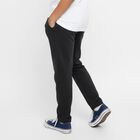 Boys' Charcoal Black Printed Cotton Blend Pyjama, Charcoal, small image number null