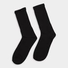 Men's Socks (Pack of 2), काला, small