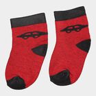 Infants Kids Cotton Solid Socks, Red, small image number null