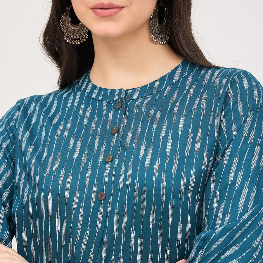 Ladies' Kurti , Mid Blue, large image number null