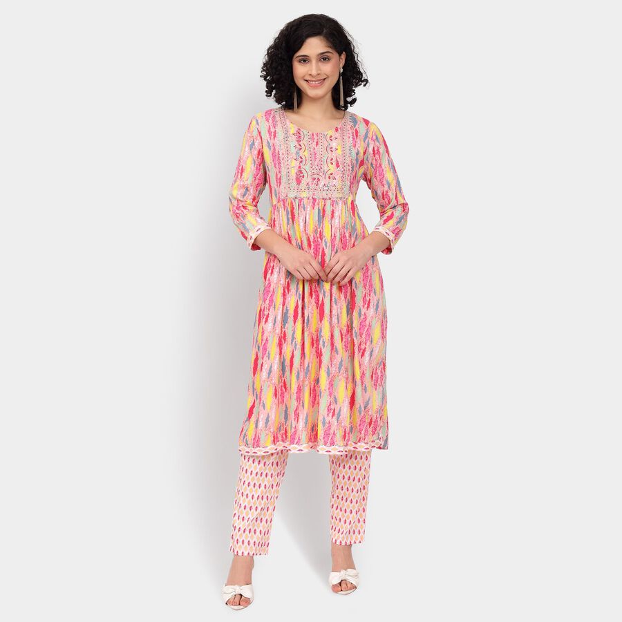 Ladies' Ethnic Set, Pink, large image number null