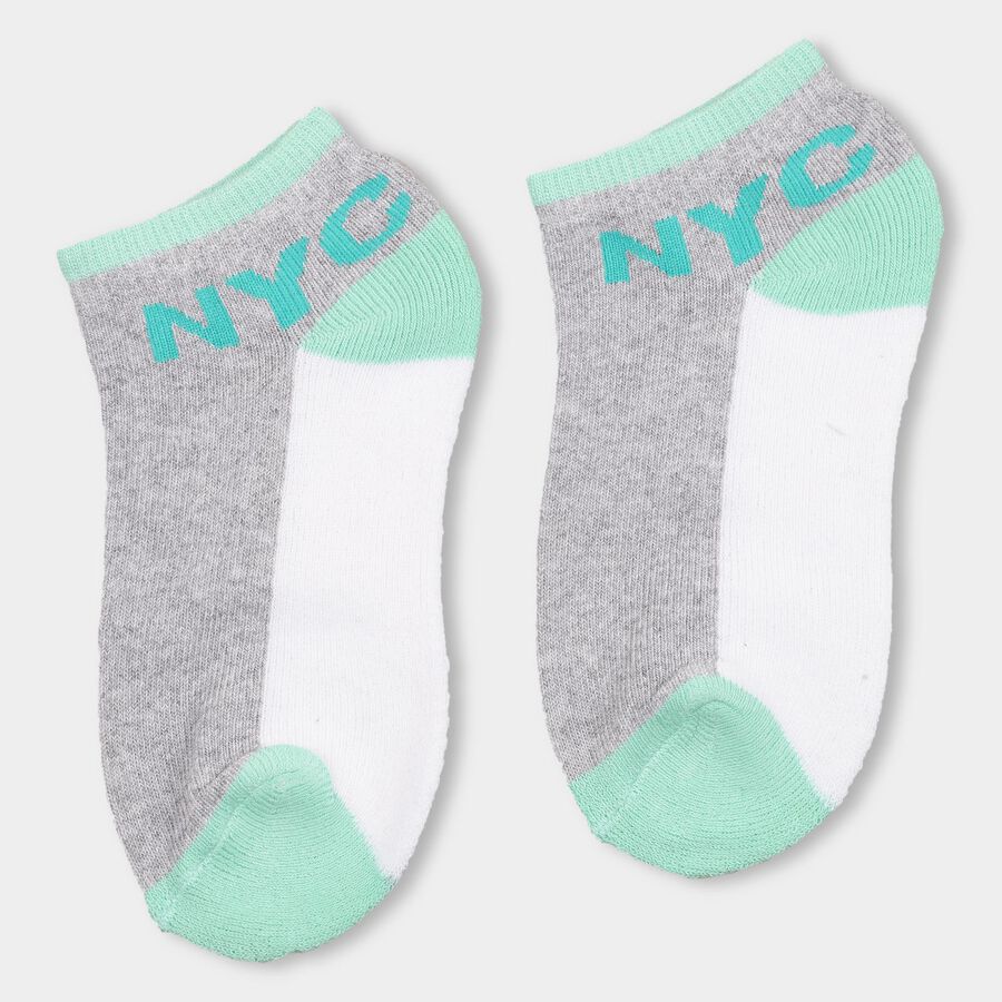 Boys' Socks (Pack of 2), Melange Light Grey, large image number null