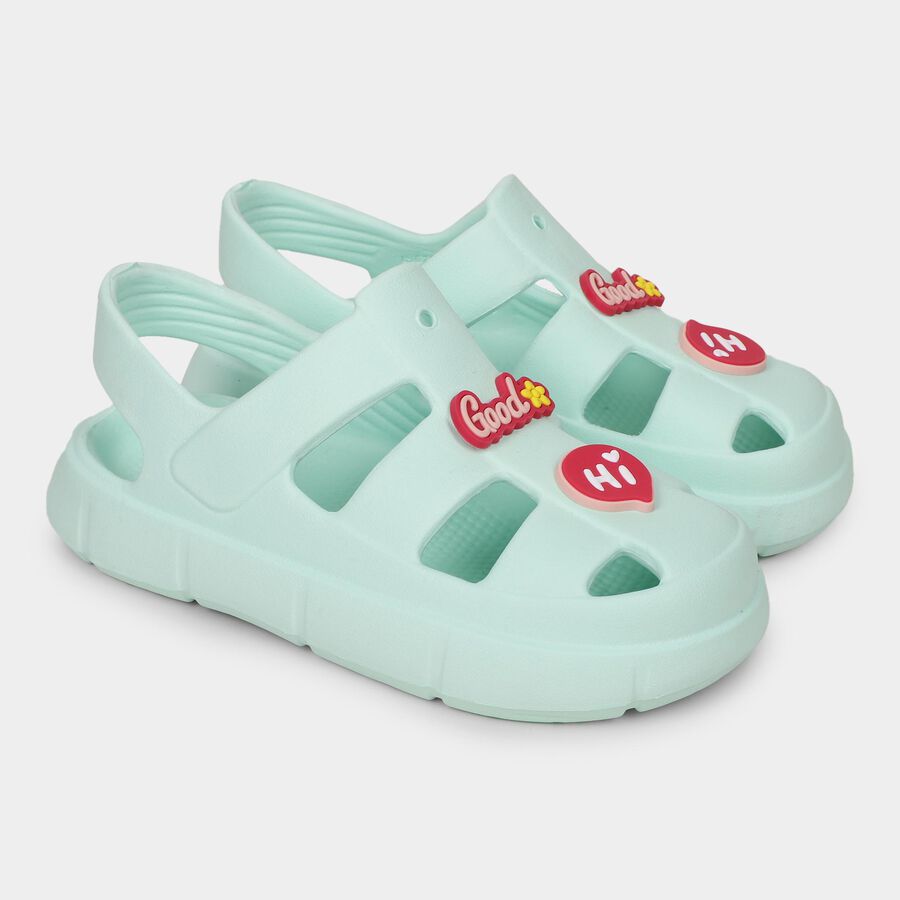 Girls' Sandal, हरा, large image number null