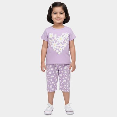 Girls Lilac Upper and Bottom Set