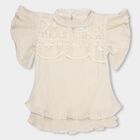Girls' T-Shirt , ऑफ व्हाइट, small image number null